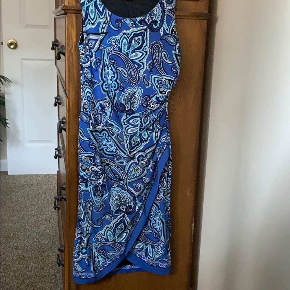 Macy’s INC blue print dress